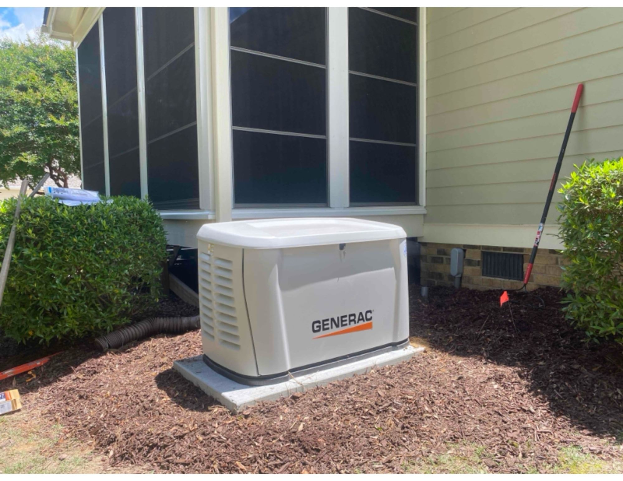 Generac generator installed at residential home