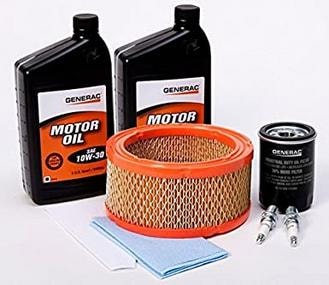 Generac generator maintenance kit — oil, air filter, oil filter, spark plugs